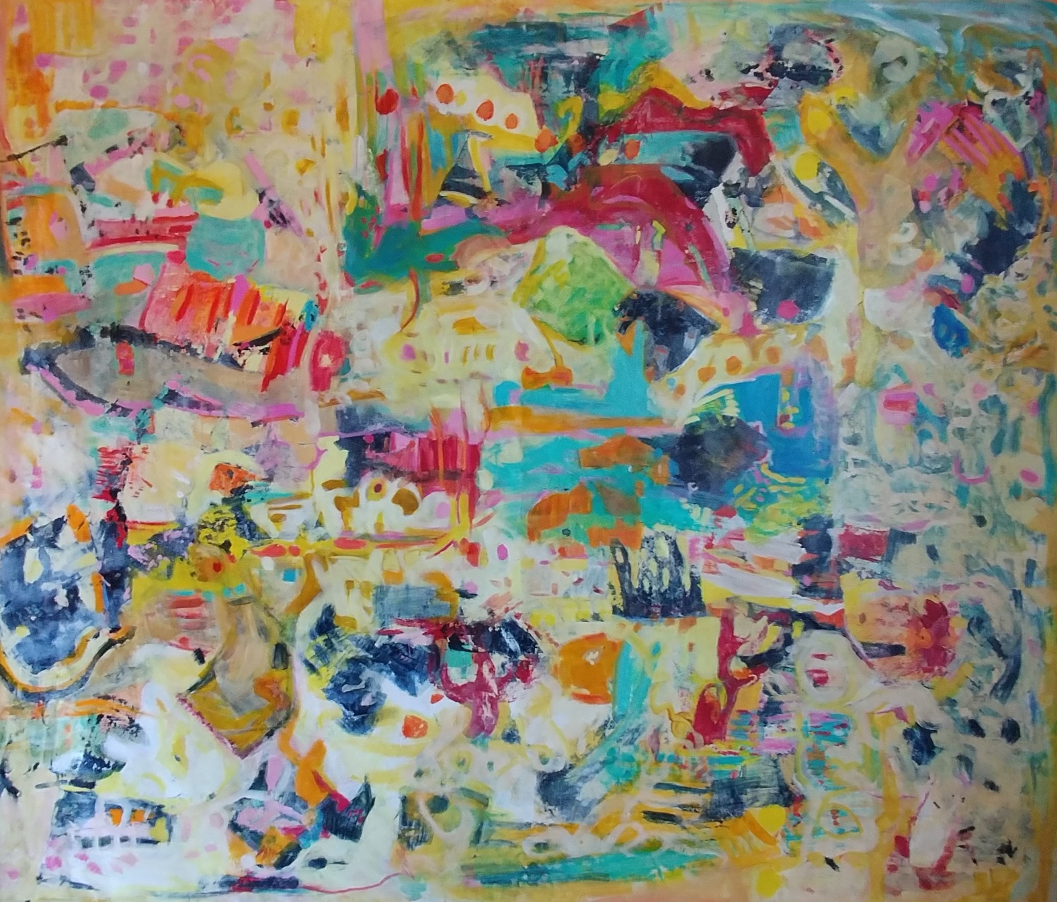 Chemin faisant_Acrylique sur toile (2018)_140cm X 178cm